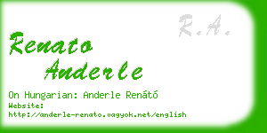 renato anderle business card