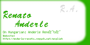 renato anderle business card